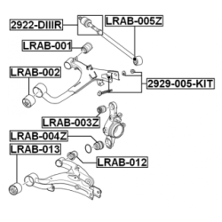 Camber Correction Screw - FEBEST 2929005KIT