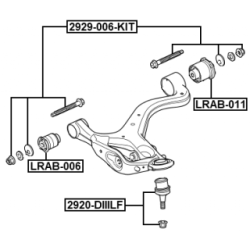Camber Correction Screw - FEBEST 2929006KIT