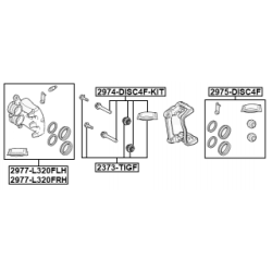 Brake Caliper - FEBEST 2977L320FLH