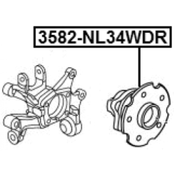 Wheel Hub - FEBEST 3582NL34WDR