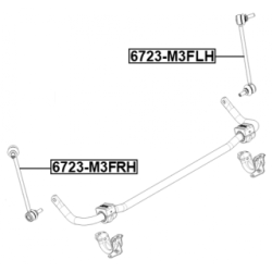 Link Coupling Rod Stabiliser Bar - FEBEST 6723M3FLH