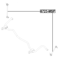 Link Coupling Rod Stabiliser Bar - FEBEST 6723MSF