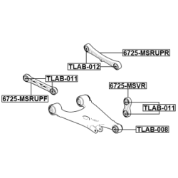 Control Trailing Arm Wheel Suspension - FEBEST 6725MSRUPR