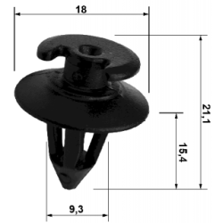 Retaining Clip Door Panel - FEBEST 88570001