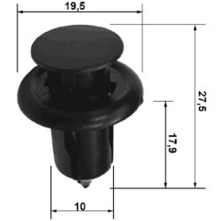 Clip Bumper - FEBEST 88570043