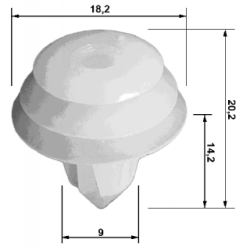 Retaining Clip Door Panel - FEBEST 88570068