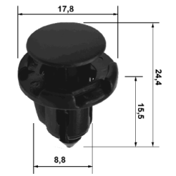 Clip Bumper - FEBEST 88570075