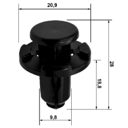 Clip Bumper - FEBEST 88570077