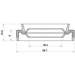 Shaft Seal Drive Shaft - FEBEST 95CDS41560910X