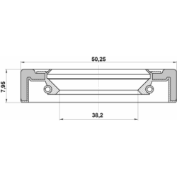 Shaft Seal Drive Shaft - FEBEST 95GCY40500808X