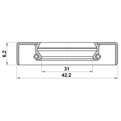 Shaft Seal Drive Shaft - FEBEST 95GDY32420606C
