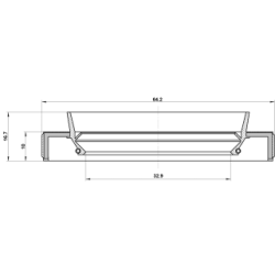 Shaft Seal Drive Shaft - FEBEST 95HBS34641017C