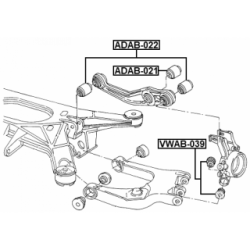 Mounting Control Trailing Arm - FEBEST ADAB021