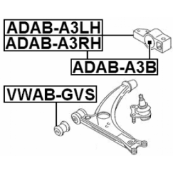 Mounting Control Trailing Arm - FEBEST ADABA3B