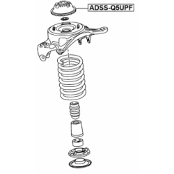 Suspension Strut Support Mount - FEBEST ADSSQ5UPF