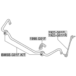 Stabiliser Drop Link (coupling Rod) FEBEST 1923-G01FR for BMW
