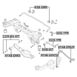 Stabiliser Drop Link (coupling Rod) FEBEST 2223-YPR for KIA