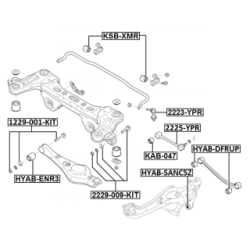 Camber Correction Screw Set FEBEST 2229-009-KIT for HYUNDAI