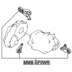 Engine Mounting FEBEST MMB-GF0WR for MITSUBISHI ECLIPSE