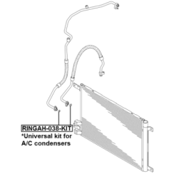 Coolant Line Sealing Ring FEBEST RINGAH-038-KIT for ACURA