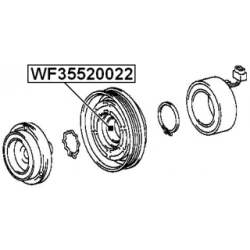 Bearing Compressor Shaft - FEBEST WF35520022