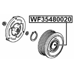 Bearing Compressor Shaft - FEBEST WF35480020