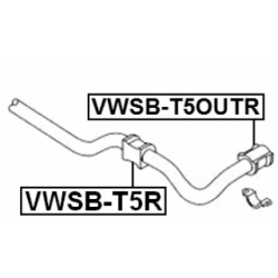 Mounting Stabiliser Bar - FEBEST VWSBT5OUTR