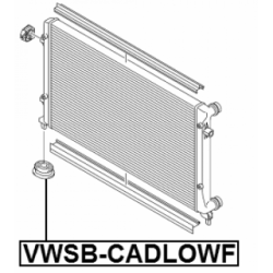 Mounting Radiator - FEBEST VWSBCADLOWF