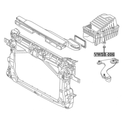Rubber Buffer Air Filter - FEBEST VWSB006
