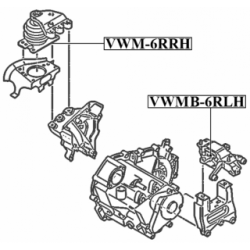 Mounting Engine - FEBEST VWMB6RLH