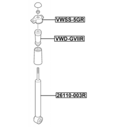 Rubber Buffer Suspension - FEBEST VWDGVIIR