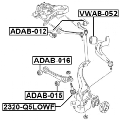 Mounting Control Trailing Arm - FEBEST VWAB052