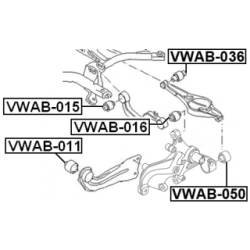 Mounting Control Trailing Arm - FEBEST VWAB050