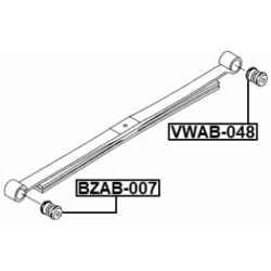 Bushing Leaf Spring - FEBEST VWAB048