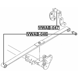 Bushing Leaf Spring - FEBEST VWAB047