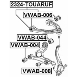 Mounting Control Trailing Arm - FEBEST VWAB044