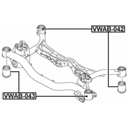 Bushing Axle Beam - FEBEST VWAB042