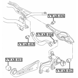 Mounting Control Trailing Arm - FEBEST VWAB036