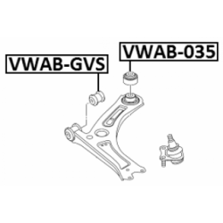 Mounting Control Trailing Arm - FEBEST VWAB035