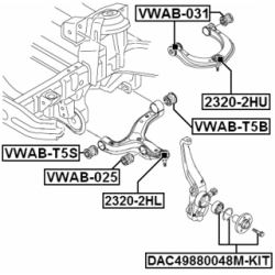 Mounting Control Trailing Arm - FEBEST VWAB031