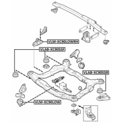 Mounting Engine - FEBEST VLMXC90LOWRH