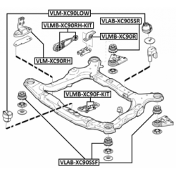 Mounting Engine - FEBEST VLMBXC90FKIT