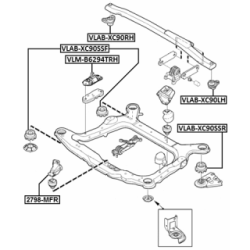 Mounting Engine - FEBEST VLMB6294TRH