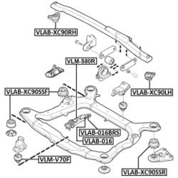 Buffer Engine Mount - FEBEST VLAB016BRS