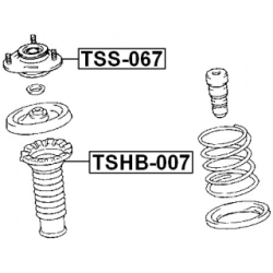 Suspension Strut Support Mount - FEBEST TSS067