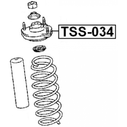Suspension Strut Support Mount - FEBEST TSS034