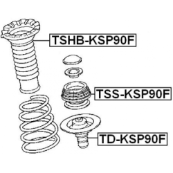 Protective Cap Bellow Shock Absorber - FEBEST TSHBKSP90F