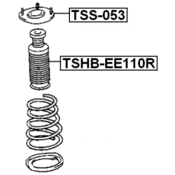 Protective Cap Bellow Shock Absorber - FEBEST TSHBEE110R