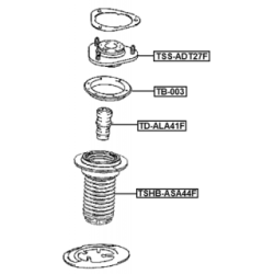 Protective Cap Bellow Shock Absorber - FEBEST TSHBASA44F