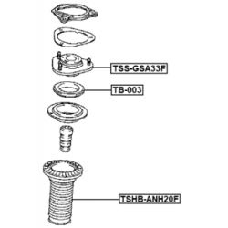 Protective Cap Bellow Shock Absorber - FEBEST TSHBANH20F